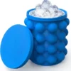 Ice Cube Mold & Large Silicone Ice Bucket